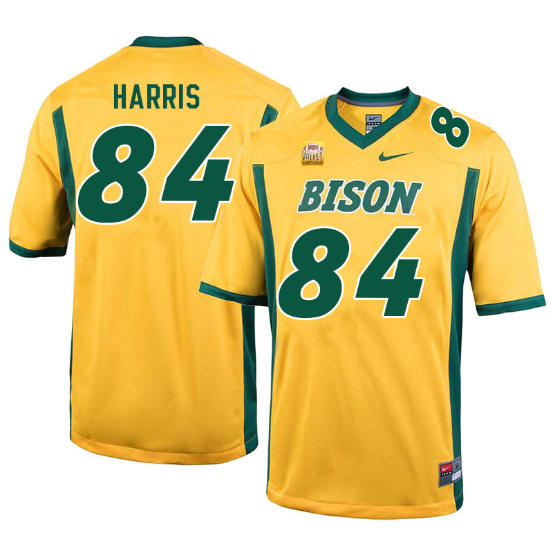 Men #84 Chris Harris North Dakota State Bison College Football Jerseys Sale-Yellow